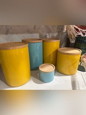 Sweejar Kitchen Canisters Set of 5